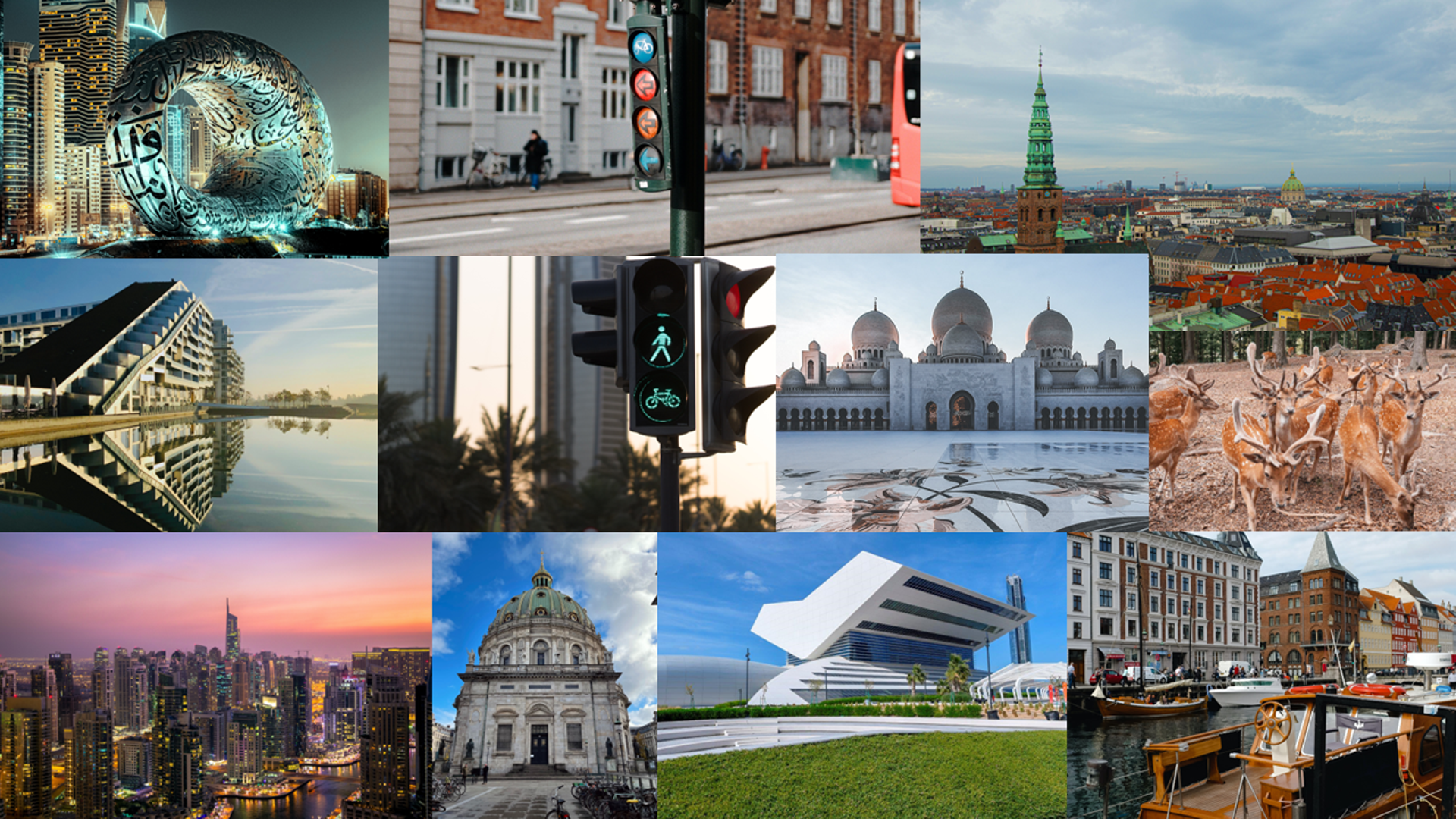 Danish-UAE Forum — collage of Copenhagen and the United Arab Emirates