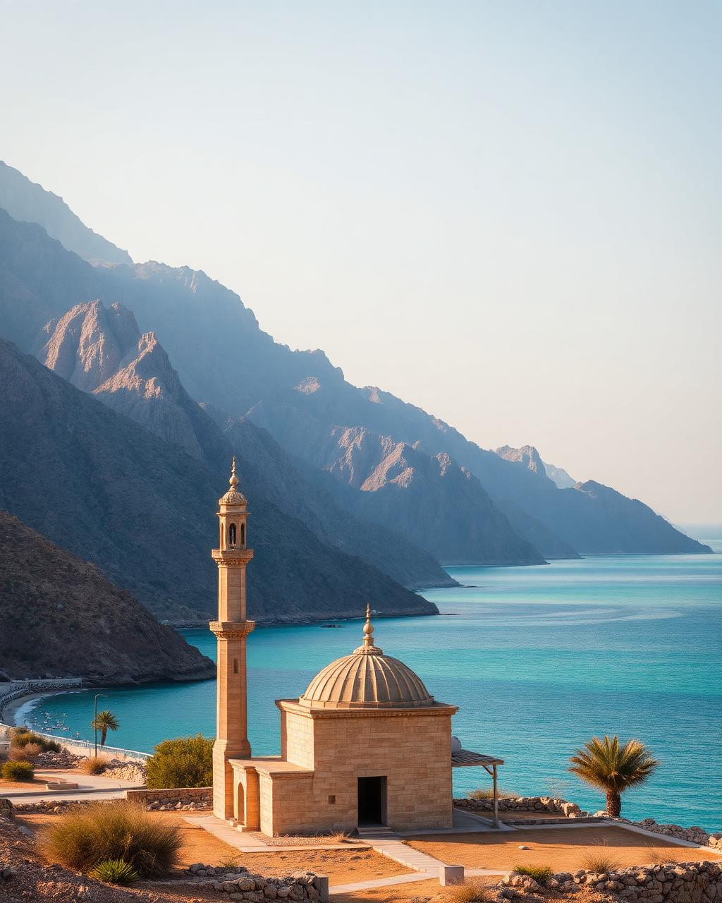 Fujairah — Al Bidya Mosque & the Gulf of Oman